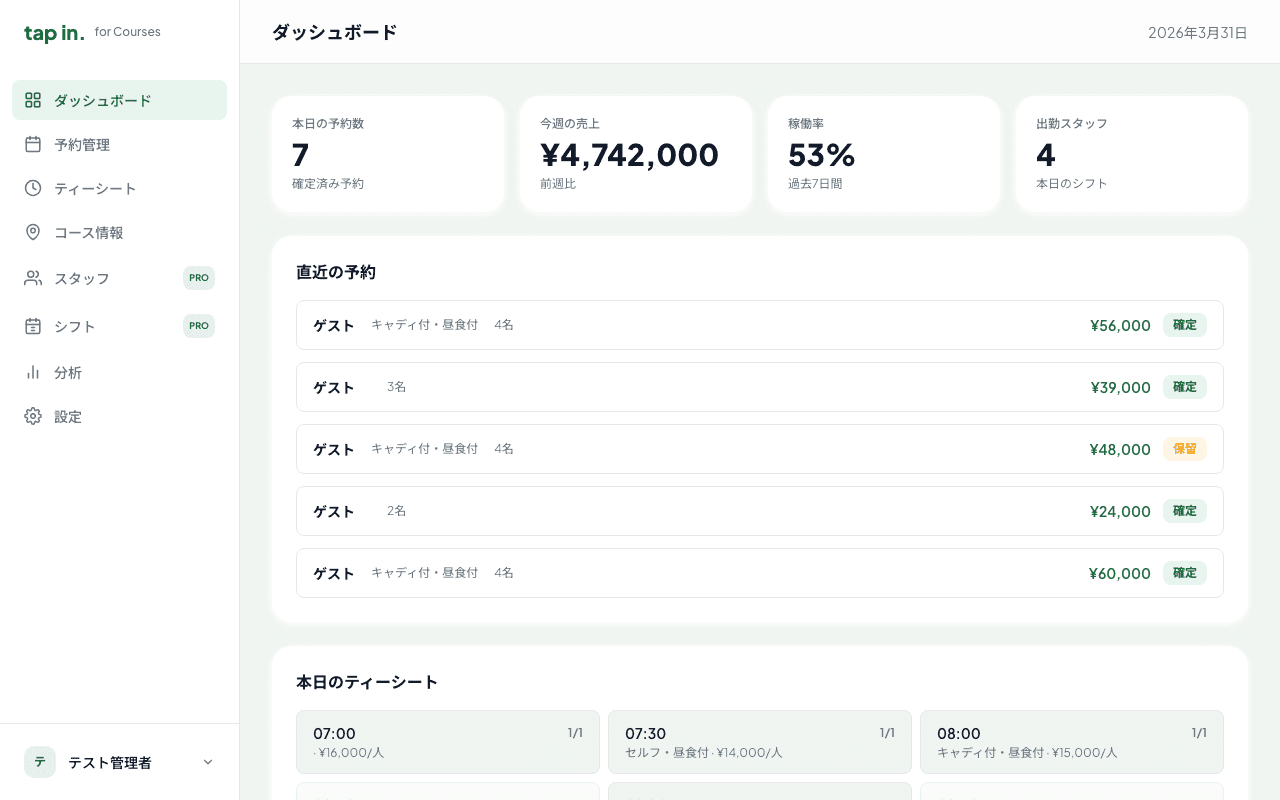 ダッシュボード